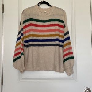 Rainbow Bell Sleeve Sweater